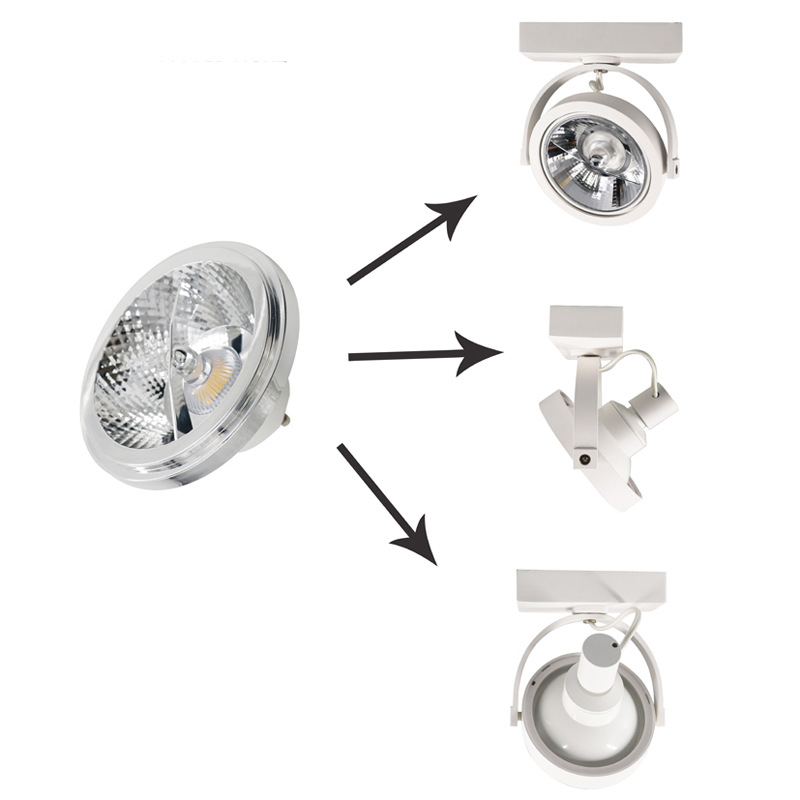 Led AR111 Lumière Dimmable15W COB Led GU10 G53 réflectorlamp QR111 ES111 Ampoule AC85-265V