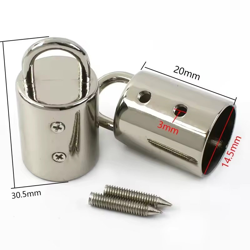5/10/20 Stuks 14mm Tas Metalen Gespen Handtas Riem Kwastje Cap Sluiting Haak Connector Hanger Touw Koord Lock DIY Hardware Accessoires: L / brons