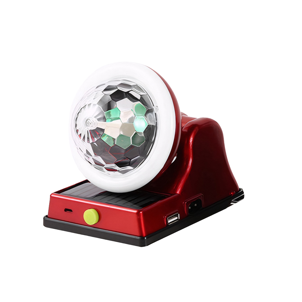Disco Ball Light Colorful Rotating Magic Ball Light Magic Ball RGB LED Stage Light Rotating DJ Ball for Home Room Dance Karaoke: Red