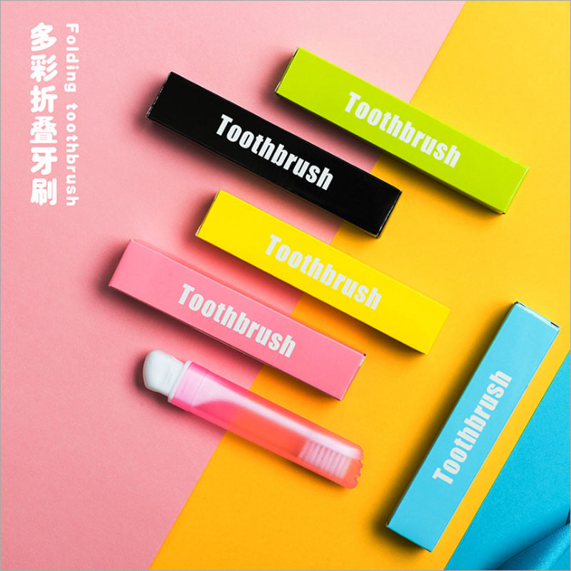 Foldable Toothbrush Compact Fold Folding Tooth Brush Camping Hiking Outdoor Easy To Take Adults Tooth Cleaning Tool