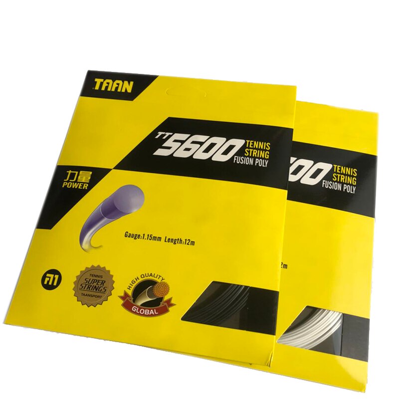 1PC TAAN Tennis Polyester TT5600 tennis racket strings 1.15mm tennis woven string 12M