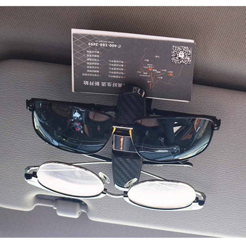 Sun Visor Car Glasses Clip Sunglasses Holder Cases Fastener Cip Eyeglasses Clip Ticket Card Clamp Universal