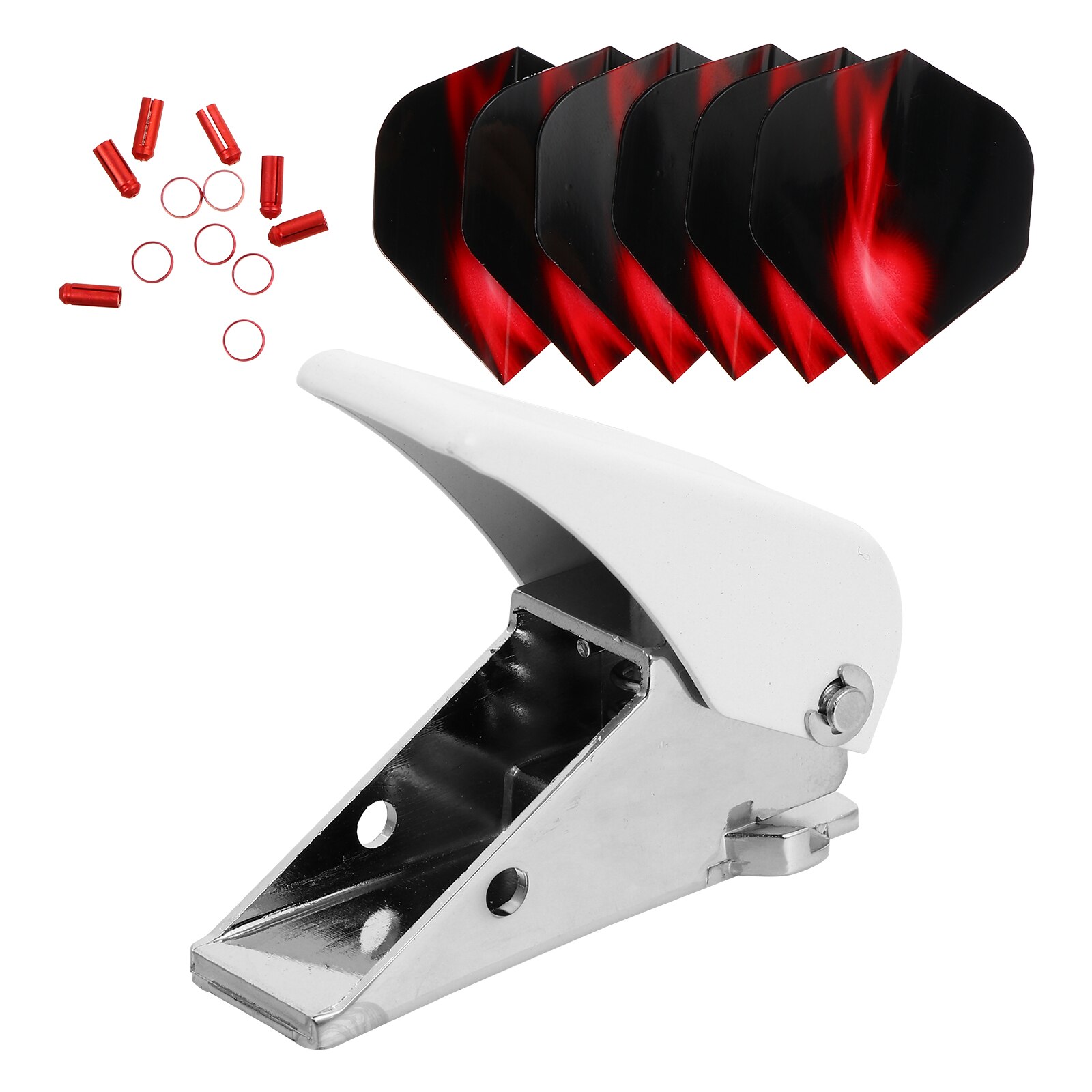 19pcs Dart Accessories Set Dart Punch with Dart Flight Rings Dart Protectors