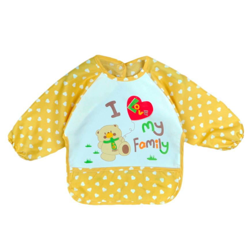 Slabbers & Burp Kleding Lange Mouw Waterdichte Bib Peuter Jongen Meisje Voeden Art Schort Handdoek slabbers voor Baby accessoires @ 40