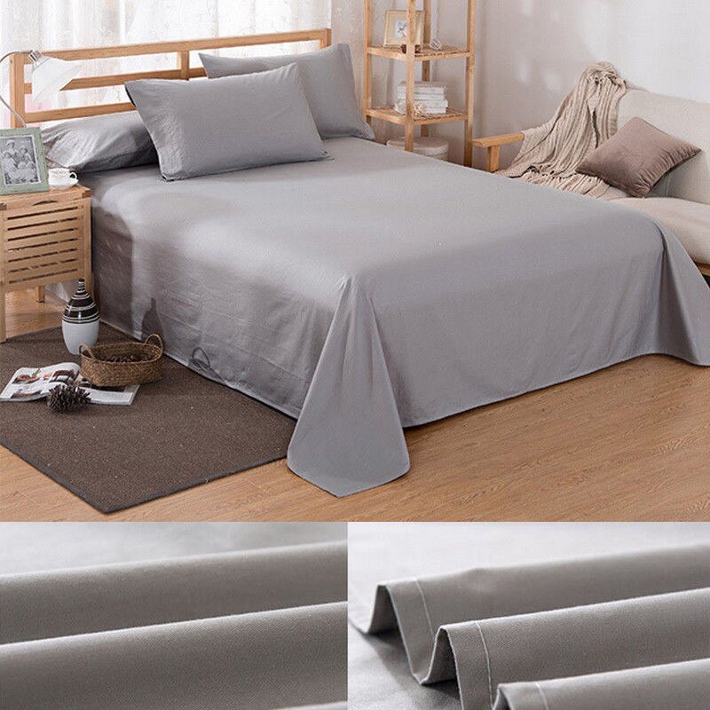1pc isoa kokoa 160/ 200/ 250 x 230 cm sänkyyn asennettu lakanan kansi yksivärinen koko twin täysi queen king lakanat