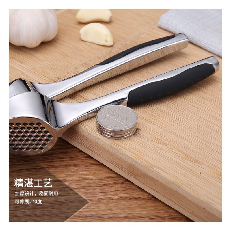 Stainless steel 304# quick hand squeeze garlic ginger presses crusher Manual kitchen tool Garlic peeling device