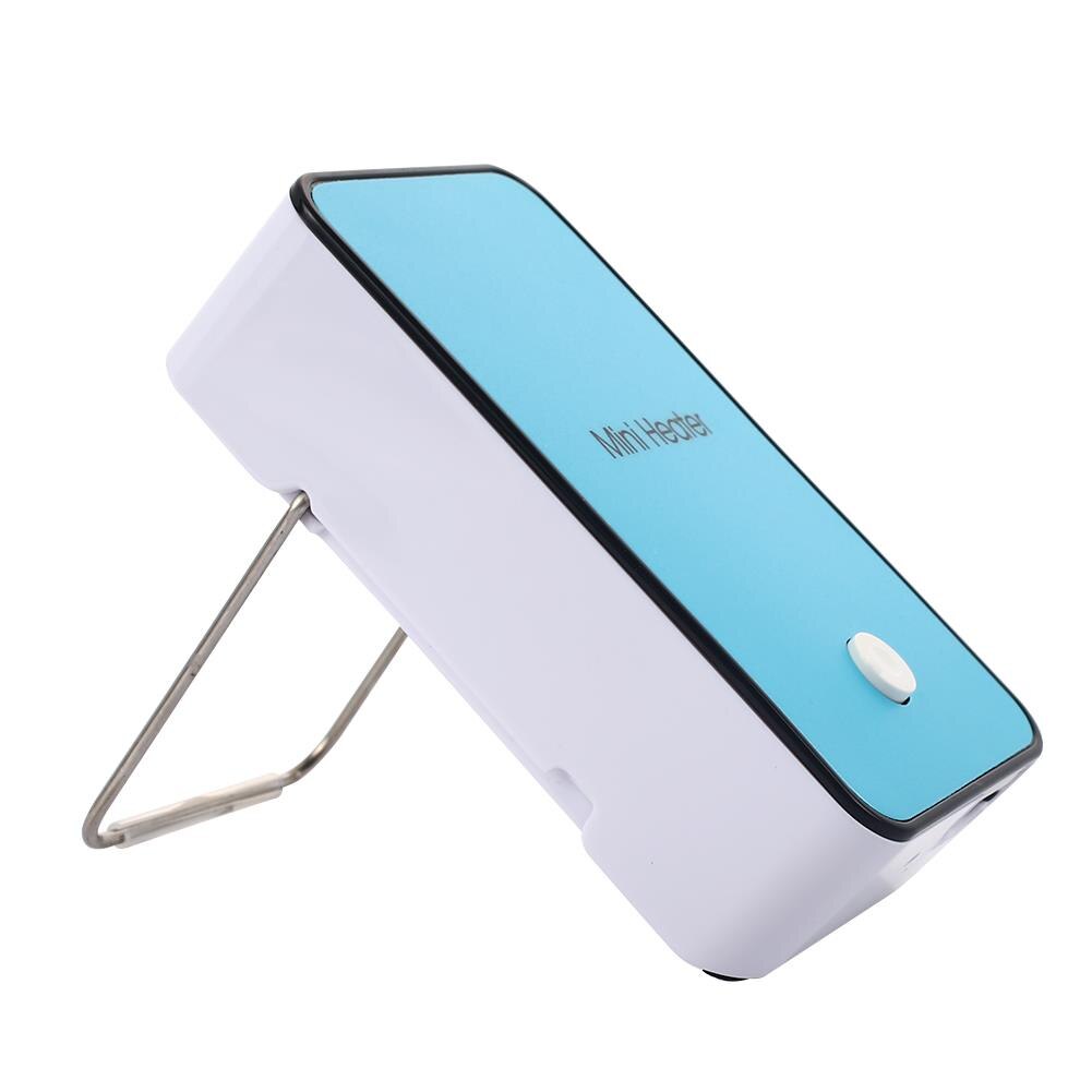 ABS Mini Cute Portable Heater Mini Electric Heater Mini Heater Radiator Air Blower Office Warmer: blue 110V