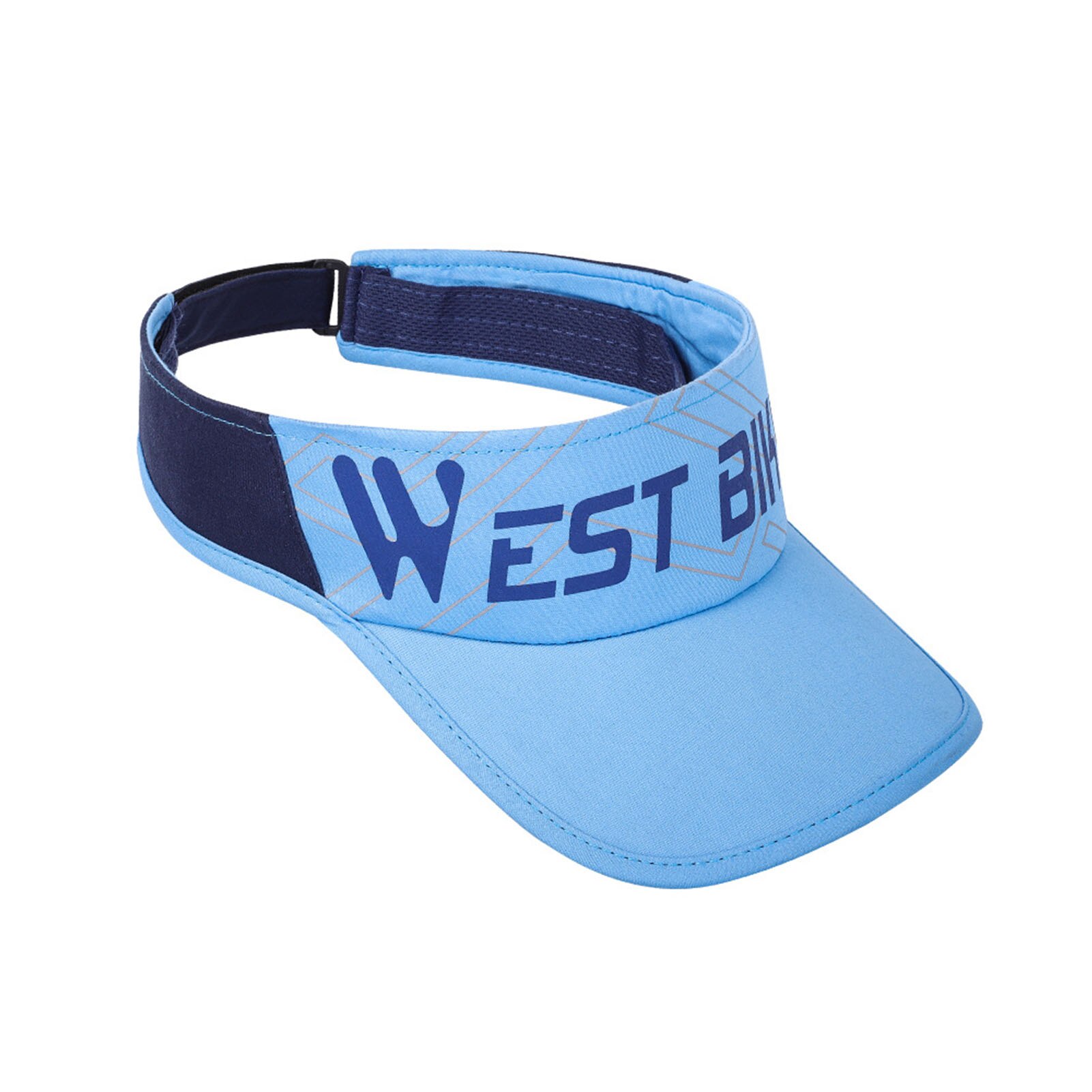 Empty Sun Hat Sport Sun Visor Cap Comfortable Portable Summer Sports Beach Sunhat: Blue