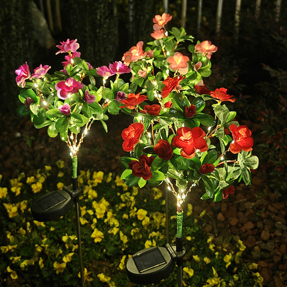 Solarleuchte LED Azalee Solar- Blumen Lampe Ich bin Freien dekorativ für Garten Hof Rasen Weg Beleuchtung Hochzeit Dekor