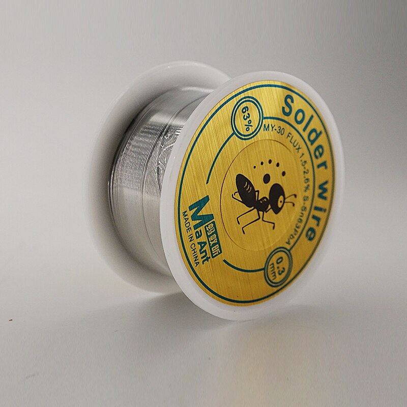 50g 0.8mm FLUX 15-2.6%S-Sn63Pba Tin Lead Tin Wire Melt Rosin Core Solder Soldering Wire Roll No-clean