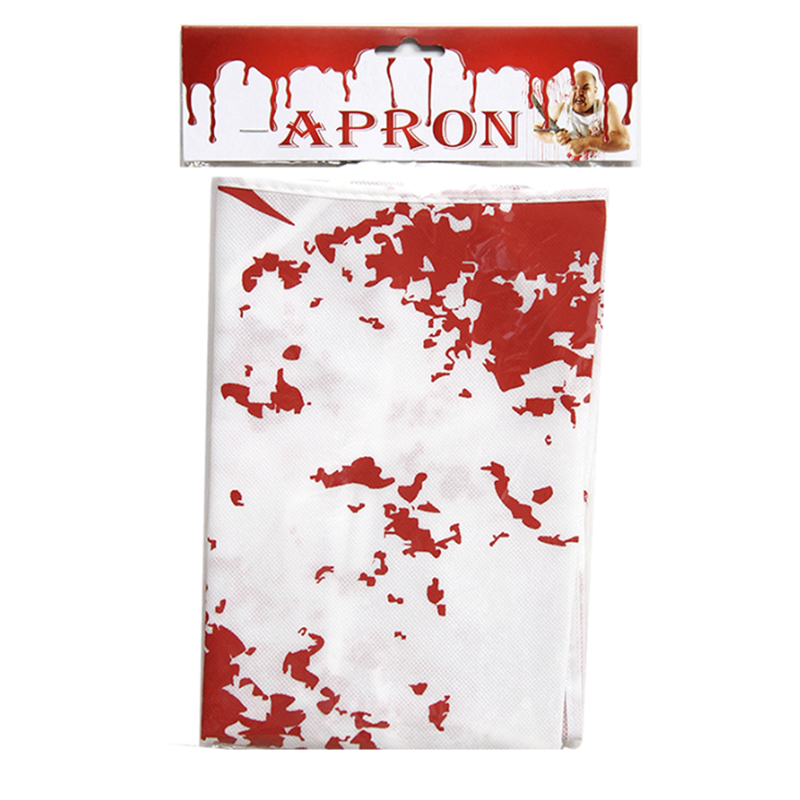 51*72cm Halloween Horror Blood Handprint Apron for Unisex Halloween House Decor Party Kitchen Tools Decorations
