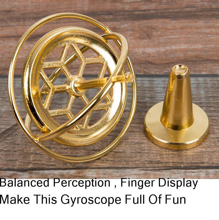 Videnskabelig pædagogisk metal finger gyroskop tryklindre klassisk traditionelt læringslegetøj til børn