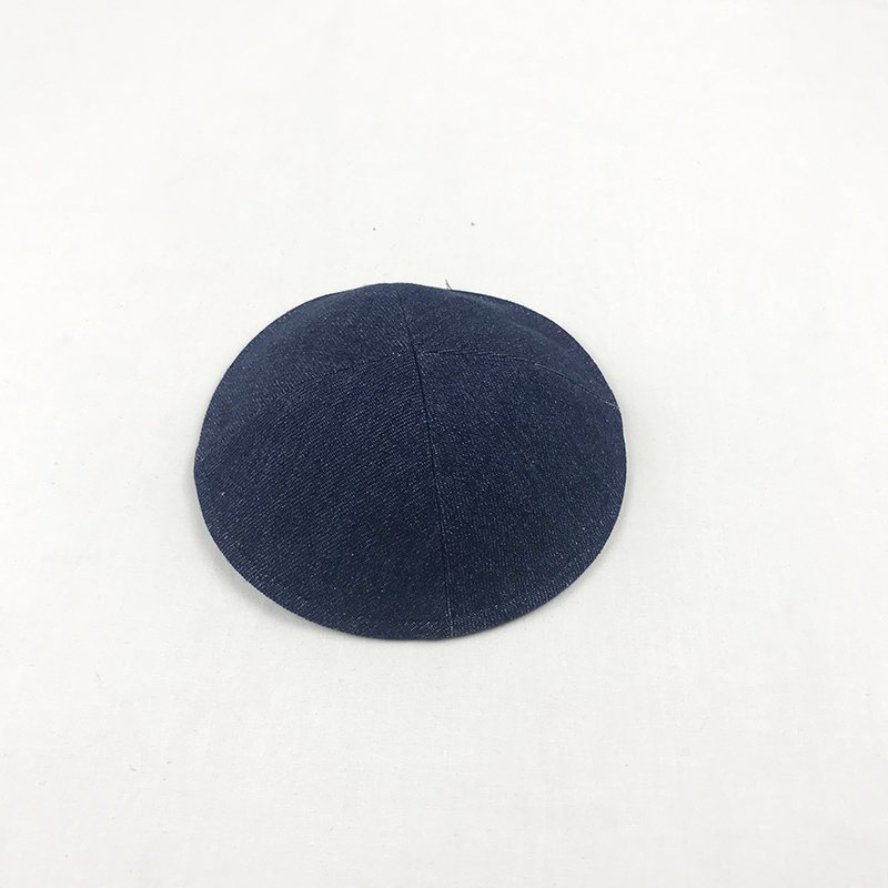 Jewish Handmade Jeans Kippah Kippa Kipot Kipa Yarmulkes Yarmulka 5.9 inches: 1 navy blue