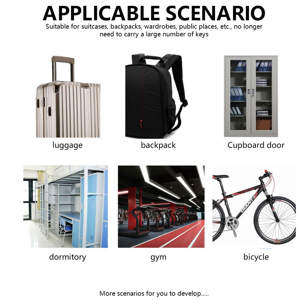 Telescopic Wire Rope Steel Cable Code Lock Suitcase Car Sled Bicycle Helmet High-Precision Code Wheel Password Lock For Bike