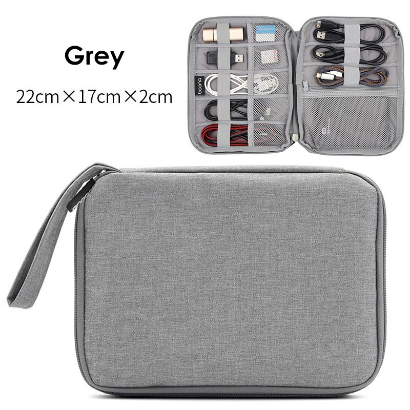 Grote Capaciteit Datakabel Opbergtas Reizen Elektronica Accessoires Organizer Pouch voor HDD Adapter Geheugenkaart Digitale Gadgets: 2
