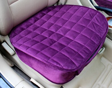 Flocking klud bevæger sig ikke bilsædehynder glidende autopude universal hold varmen vinter tilbehør cover  m2 x20: Lilla front 1 stk