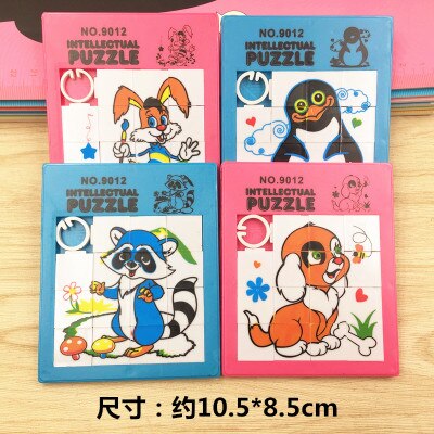 Huilong 3d Puzzles Animal Toys Children Kids Classic Puzzles Infant Children Plastic Sliding Grid Three-dimensional Random: HL19003B