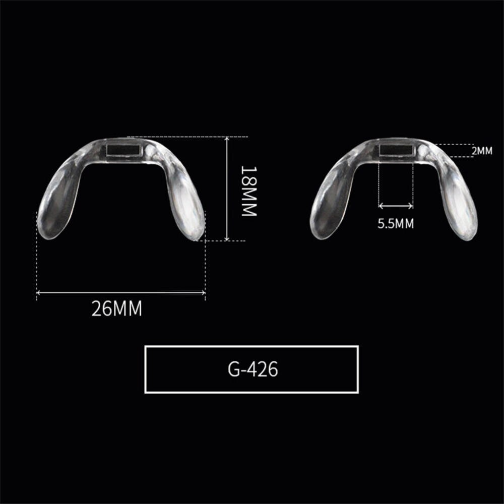 5 Stks/set Siliconen Anti Slip Glazen Neus Pads U-vormige Neus Pad Voor Brillen Sunglass Glas Bril Eyewear Accessoires: A
