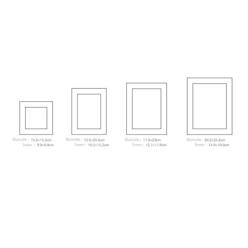 4pcs/set Blue Europe style Frame on Table Home Decoation Photo Picture Frames