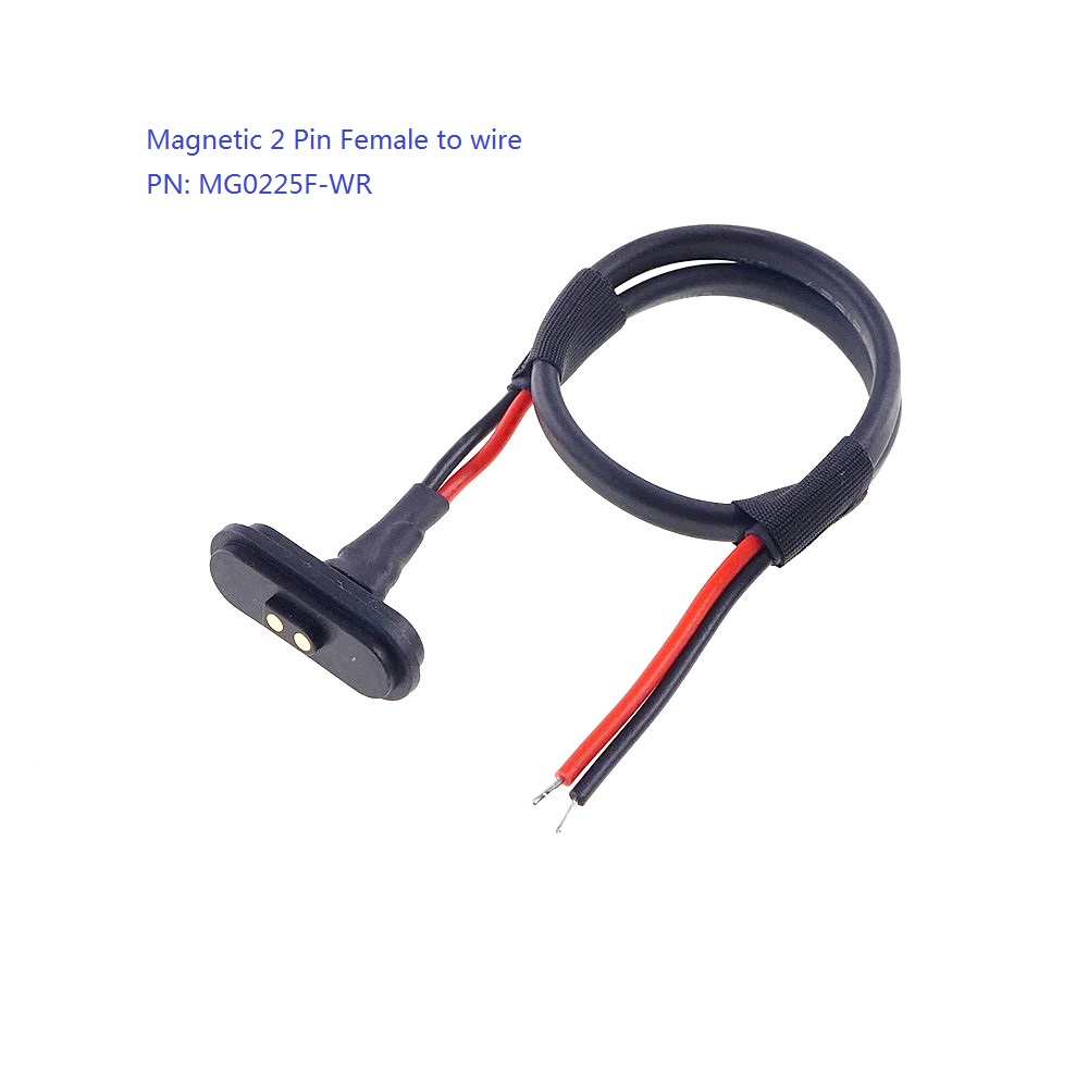 1 5 Stück 2A12V wasserdichter magnetischer PogoPin-Stecker, 2-polig, männlich, weiblich, 2,54 mm, federbelastet, Hochstrom, 2P-DC-Steckdose