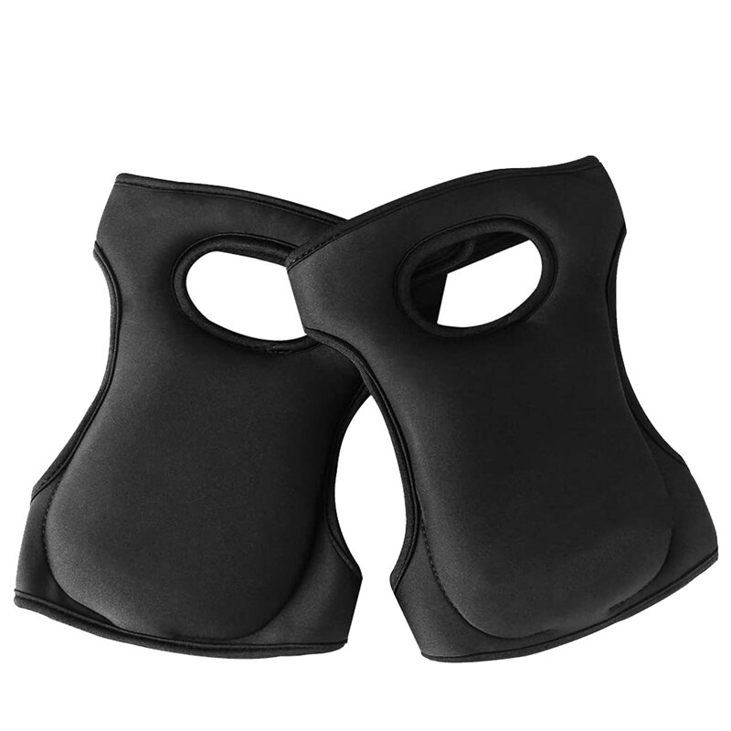 AMS-rodilleras de jardinería, rodilleras para el hogar para limpieza de jardinería, correas ajustables rodilleras para fregar suelos trabajo, negro