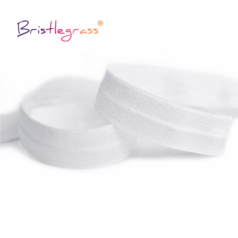 BRISTLEGRASS 2 5 10 Yard 5/8 &quot;15mm Silikon Greifer Shiny Foldover Elastische FOE Spandex Band Band Perücke kleid DIY Nähen Trim