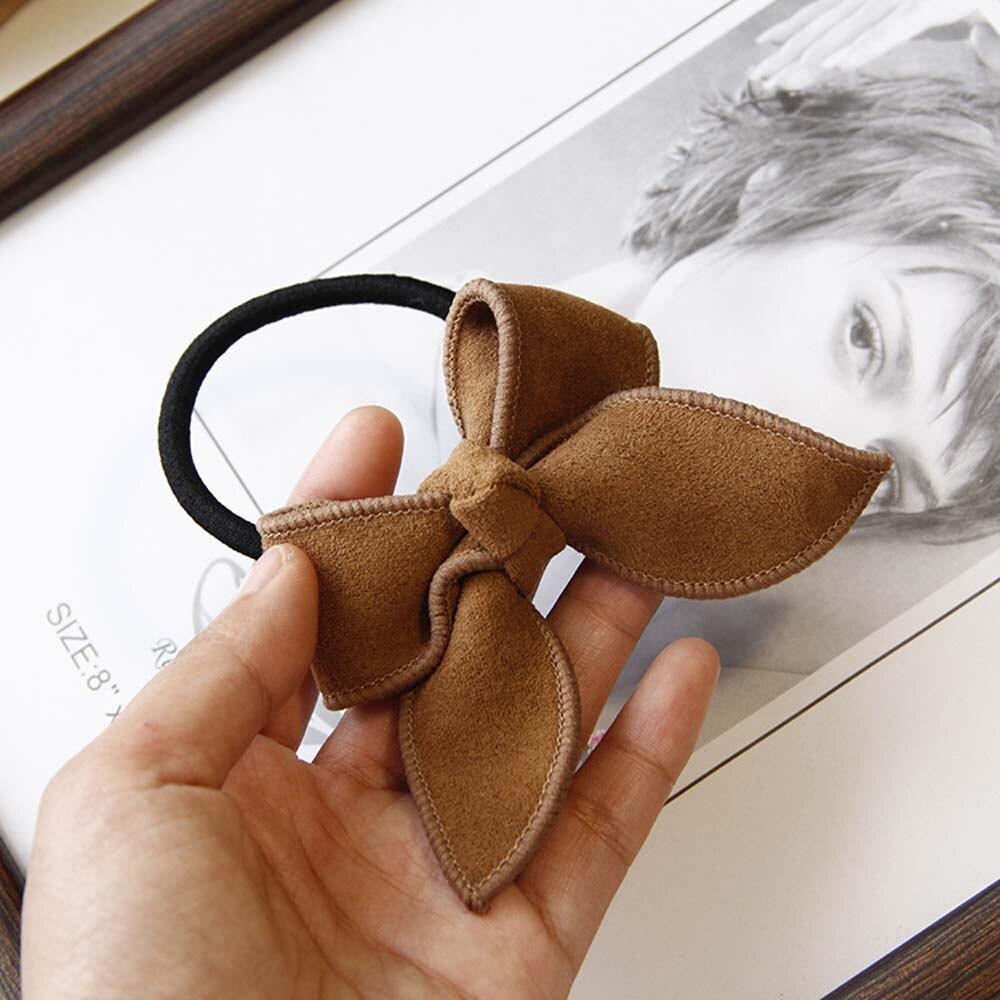 1pc meninas bonito arcos scrunchy crianças bandas de cabelo goma laço de cabelo corda elástica faixas de cabelo para meninas presente acessórios de cabelo