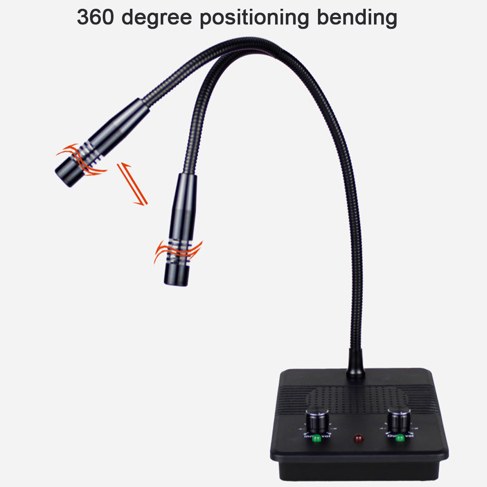 Intercomunicador de mostrador de doble vía, altavoz con Control automático, pantalla Digital a escala para banco, Hospital, tienda de oficina