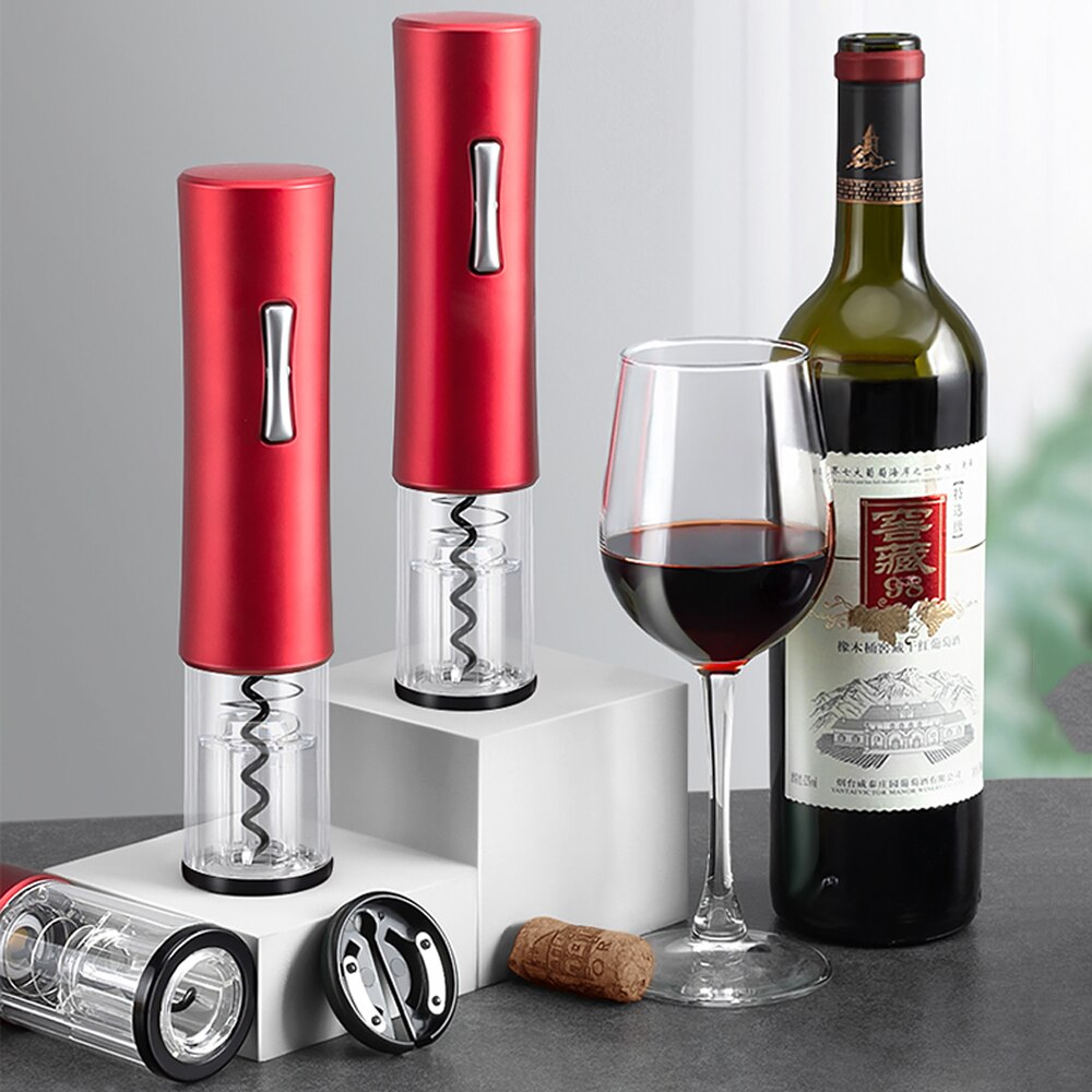 Elektrische Wijnopener Voor Rode Wijn Foliesnijder Automatische Fles Jar Opener Keuken Accessoires Gadgets Flesopener