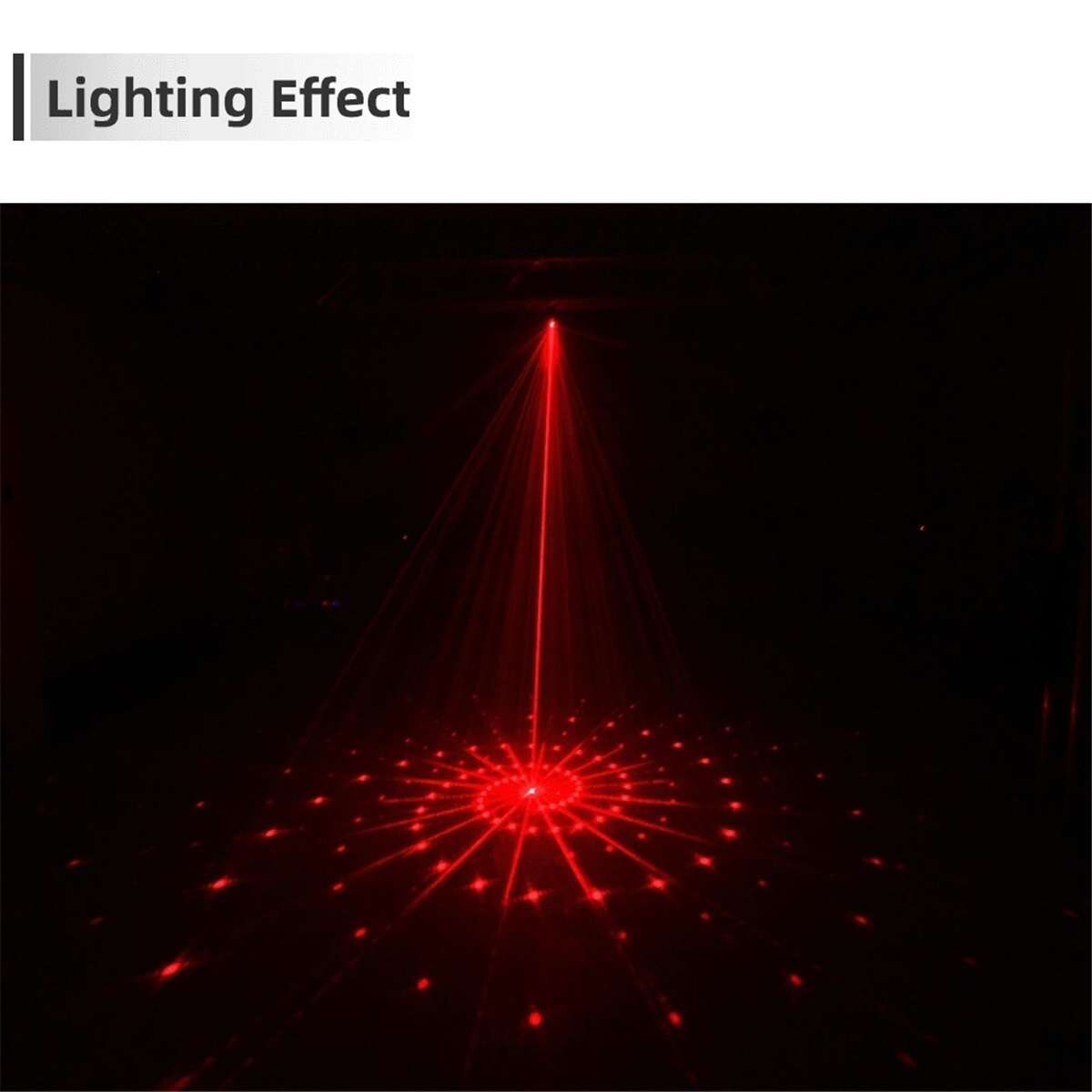 120 mønstre rgb uv hvid strobe lys disco dj fest julemusik klub lyd aktiveret flash scene belysningseffekt