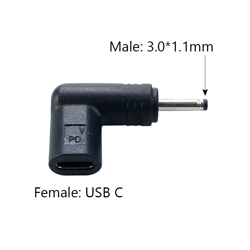 Usb C Pd Naar Dc Power Connector Universal 12V 15V 19.5V Type C Naar Dc Jack Plug Opladen Adapter Converter Voor Tablet Router: Army Green / 1 P