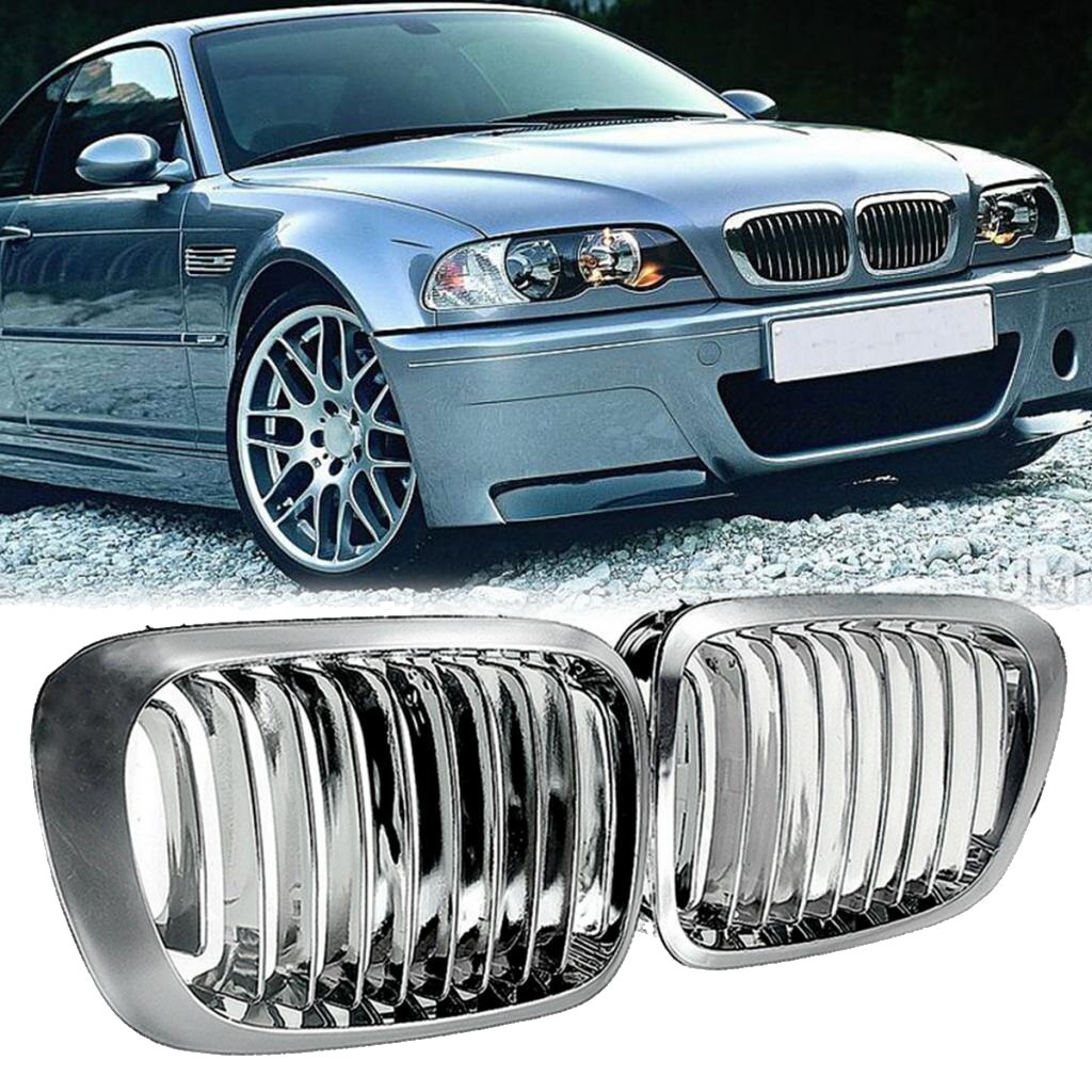 Calandre avant chromée, 2 pièces, pour BMW E46 M3 325Ci série 3 2DR 99-06