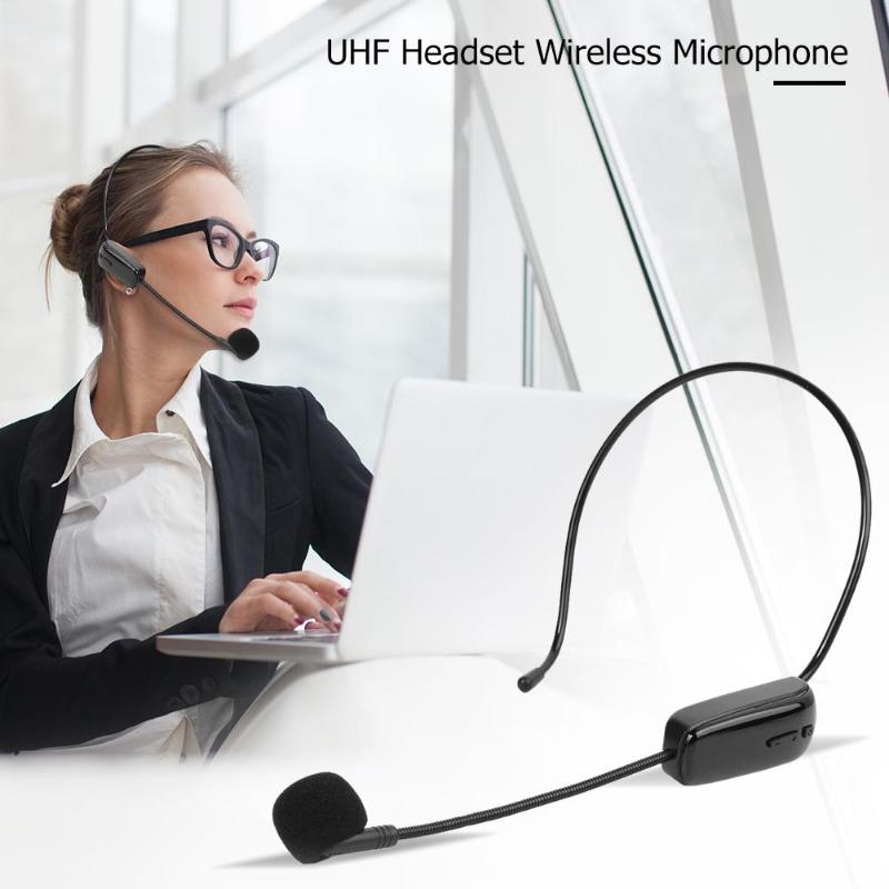 Professionele Microfoon Uhf Draadloze Microfoon Met Ontvanger Mic Systemen Voor Voice Versterker Luidspreker Computer Draadloze Headset