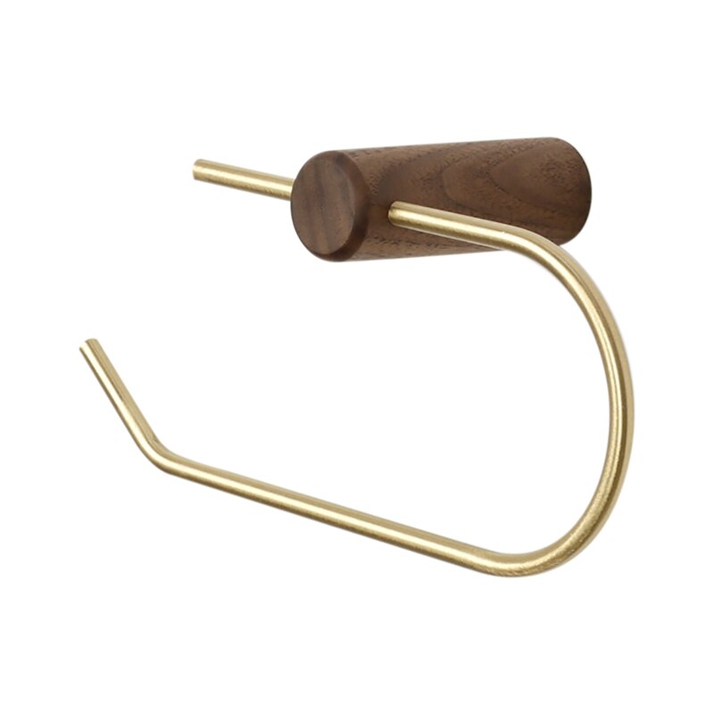 Nordic Bathroom Roll Holder,Wall Hanging Napkin Holder Gold Toilet Paper Towel Holder Kitchen Storage Shelf: Chocolate