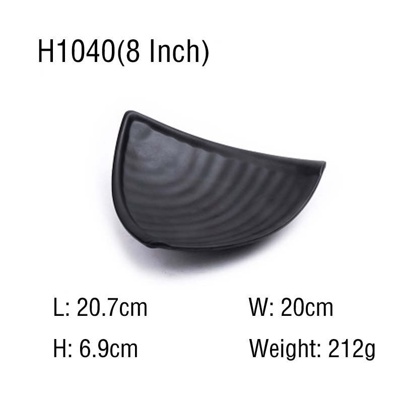 Vacclo 1 pc melamin sortere frost tallerken tallerken servise matbit sushi retter fast tallerken buffet restaurant hotell servise: H1040