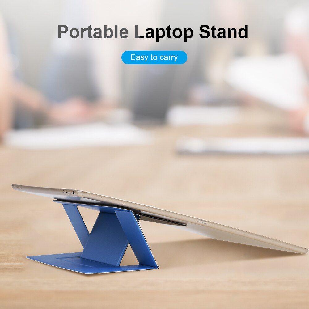Portable Invisible Folding Stand Laptop Stand Adjustable Folding Invisible Computer Stand Holder with Dual-Angle Adjustment