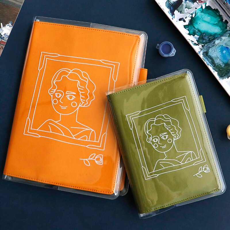 Note til pvc-omslag  a5 a6 blomsterprintet gennemsigtig softcover til monteret journalomslag