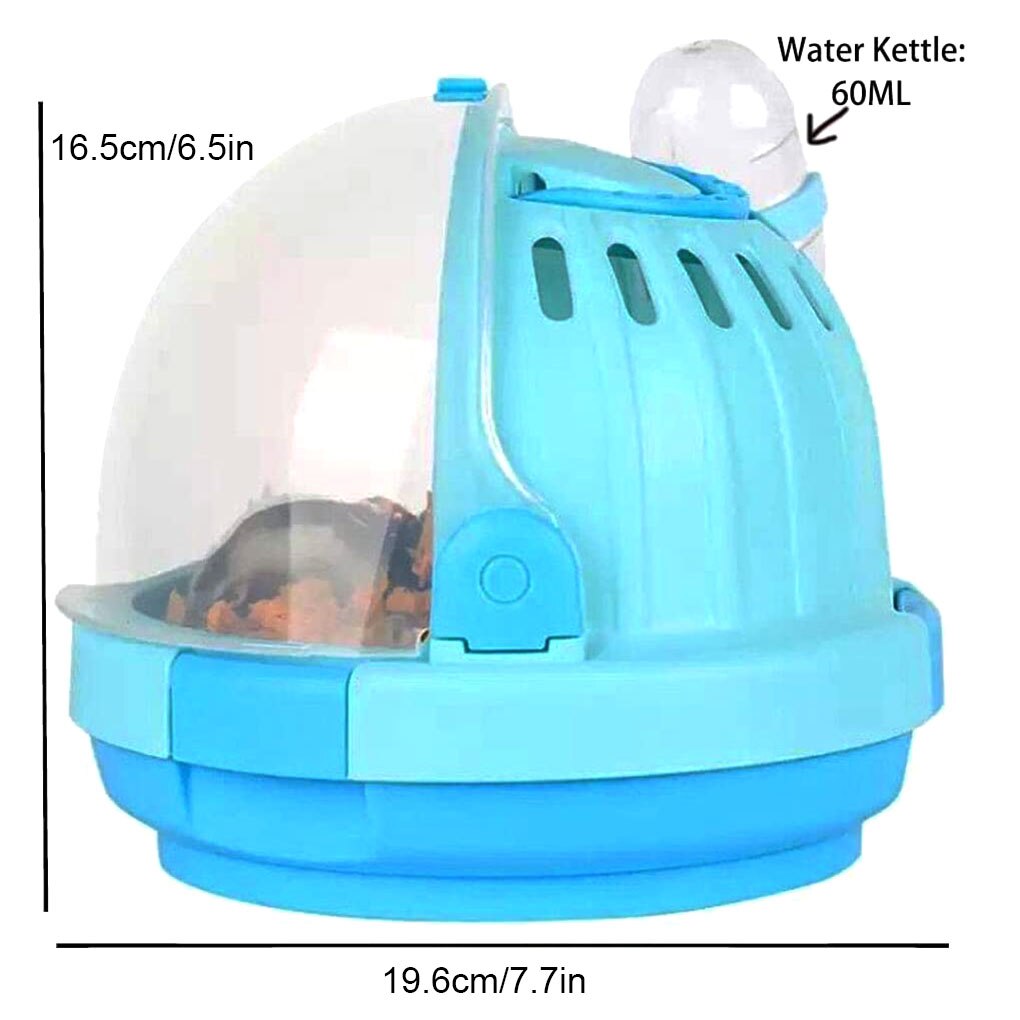 Transparent Pet Portable Cage Breathable Pet Travel Carrier Plastic Animal Hutch