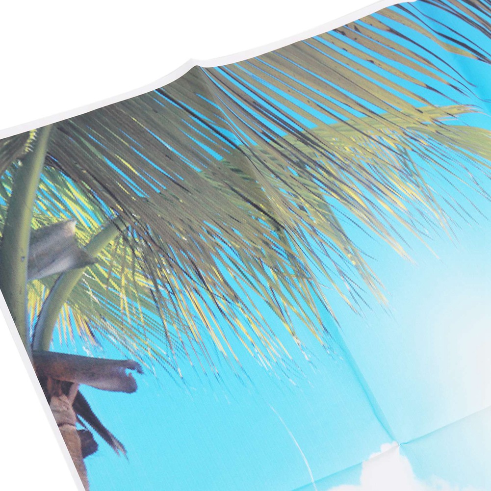 B50B-2Pcs 3x5ft verão beira-mar praia fotografia fundo vinil estúdio pano de fundo adereços