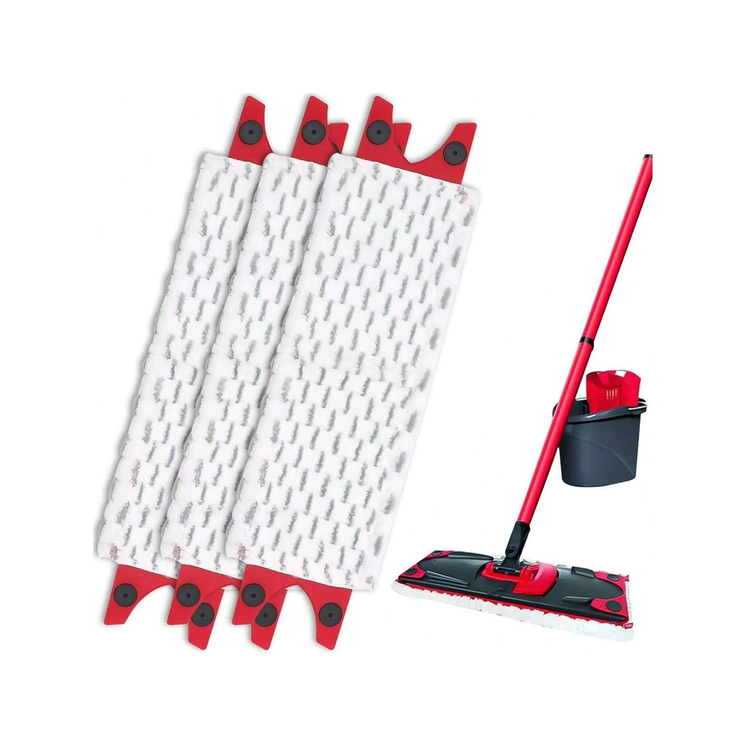 Mikrofibermoppdynor för vileda 1-2 spraymopp/ultramax/ultramax plus/easywring ultramax mopp, påfyllningshuvud, reservmoppdyna: Ljusgrön