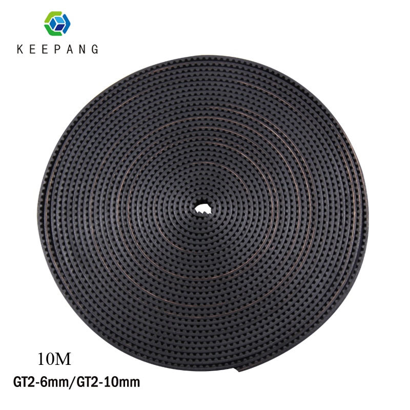 10M GT2 10mm 6mm Pasek rozrządu 5M 2M GT2-6 Pasek drukarki 3D Skok paska 2mm Szerokość 6mm 10mm GT2 Pasek Gumowe części drukarki 3D