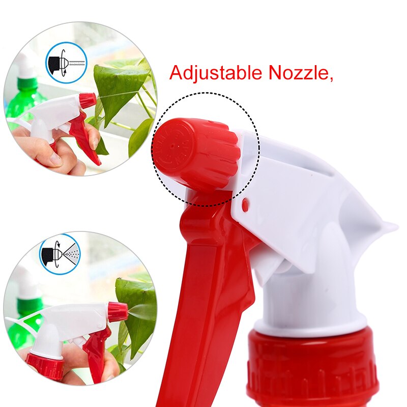 500ml genomskinlig plast tom sprayflaska handtryck spray vattenkokare