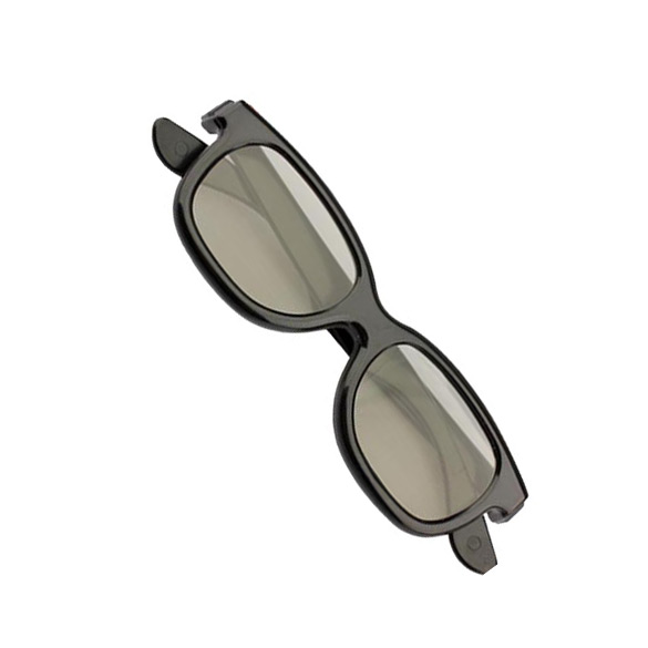 Lunettes 3D polarisées noir film DVD LCD jeu vidéo théâtre circulaire @ M23