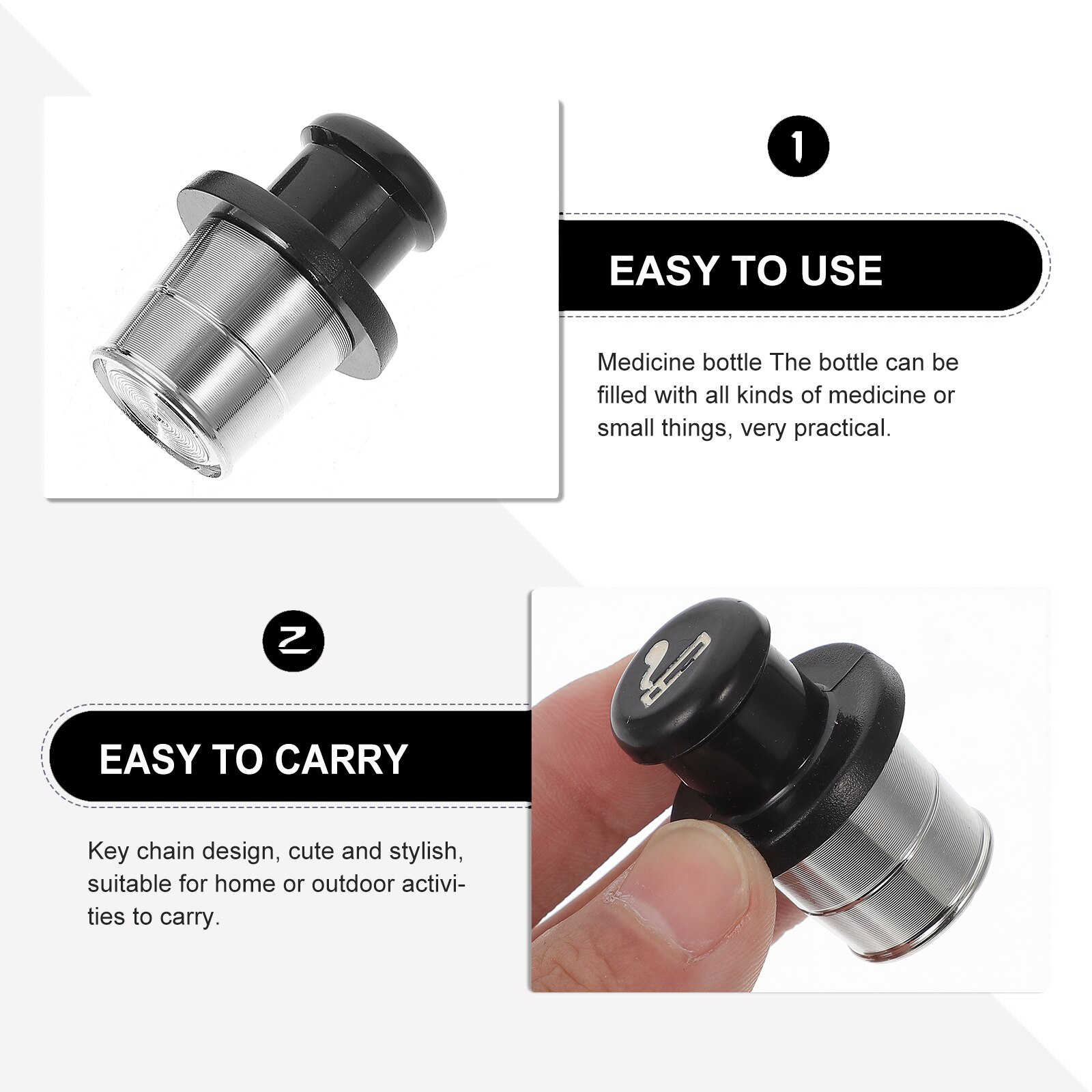 2pcs Stash Boxes Useful Medicine Box Car Cigarette Lighter Stash Box