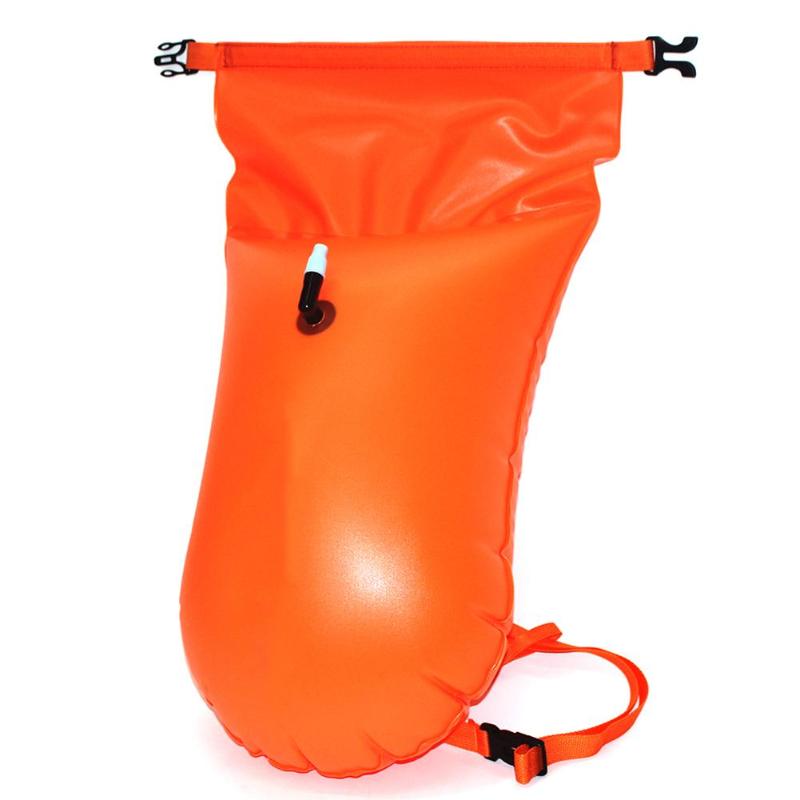 20l pvc vattentät uppblåsbar flytväska torr simboj ryggsäck krockkudde drivande förhindra drunkning flytkraft säkerhetsflotta