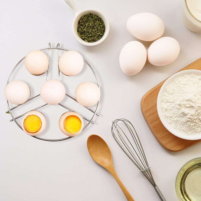 Kitchen Createy Stackable Egg Steamer Rack Trivet Egg Rack for Instant Pot Egg Steaming Rack Stand Basket Holder