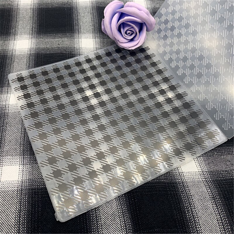 Square grid background background DIY Plastic Embossing Folders for DIY Scrapbooking Paper Craft/Card Making Decoration Supplies