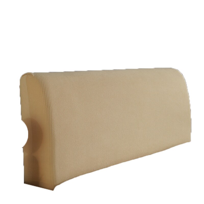 Quiltet silke seng hovedplade dækning hovedgærde slipcover beskyttende: Gul