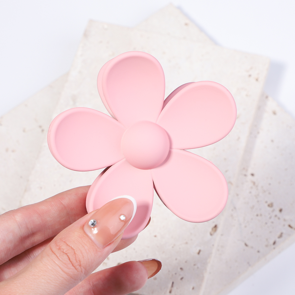 Pinces à cheveux en forme de fleur coréenne pour femmes et filles, barrettes, griffes de crabe, queue de cheval, épingles à cheveux, barrettes de bain, accessoires de coiffure: Noir Vert