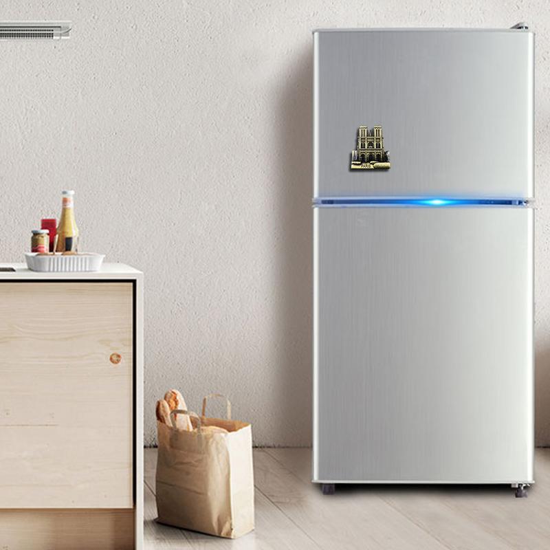 Metal3D Magnetic Refrigerator Sticker Notre Dame de Paris Pattern fridge magnet souvenir lembrancinha cactus decoracion warcraft